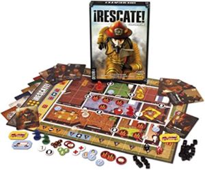 caja y elementos del juego rescate